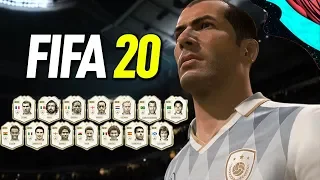 FIFA 20 - "VAZOU" O OVERALL DO ZIDANE E LISTA "COMPLETA" DOS ICONS!