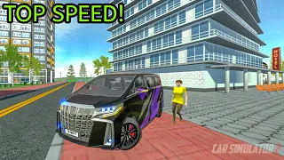 Car Simulator 2 | Toyota Alphard Modified & Top Speed! New Update | Car Games Android Gameplay