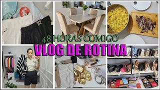 VLOGÃO DE ROTINA MESA NOVA O QUE TEM NA MINHA BOLSA COMPRINHAS DA RENNER LOOKS PEÇAS DA CEA MERCADO