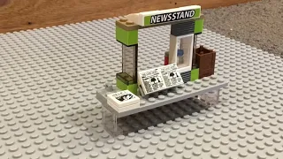 LEGO city town bus station. Speed build