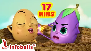 Akkad Bakkad Bambe Bo – Aloo Kachaloo | Hindi Rhymes for Children | Infobells