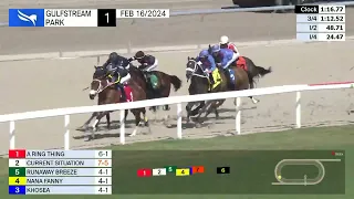 Gulfstream Park Carrera 1 - 16 de Febrero 2024