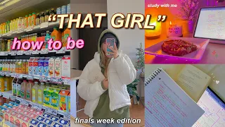 becoming "THAT GIRL" during finals week *my 7am routine,daily study sessions, keeping sanity*