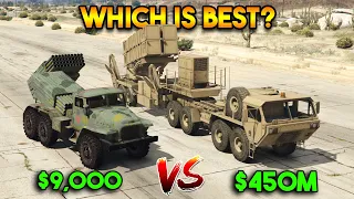 GTA 5 ONLINE : CHEAP VS EXPENSIVE MILITARY VEHICLE (WHICH IS BEST?)