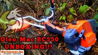 LENYIROM.HU: Oleo-Mac BC550 MASTER kicsomagolás, üzembe helyezés, első benyomások (Unboxing).