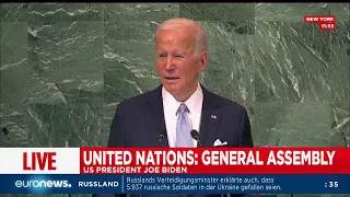 LIVE: US-Präsident Biden spricht bei der UN-Vollversammlung