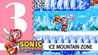 AMY ROSE playthrough: Ice Mountain Zone - (GBA) SONIC ADVANCE | 🤫 First Time Play