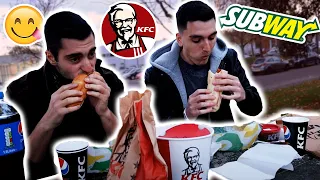 KFC & SUBWAY MUKBANG /W PapaBear!