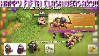 Clash of Clans 2017 august update (5th anniversary)