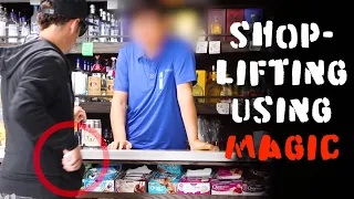 Magician uses skill to SHOPLIFT ❌Do Not attempt this!!-Julien Magic