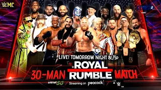 WWE Royal Rumble 2023 Official Match Card HD