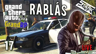 GTA 5 GrandRP - 17.Rész (💸ATM és Rendőr Rablás) - Stark LIVE