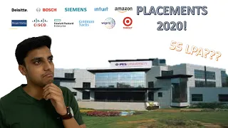 PLACEMENTS for JOBS and INTERNSHIPS in PES UNIVERSITY || 55 LAKHS??