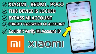 This Device Is Locked (Xiaomi Redmi Poco) couldn't verify mi account id | Forgot Password Mi Account