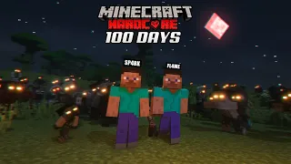 We Survived 100 Days in a Zombie Apocalypse in Minecraft Hardcore (Hindi)