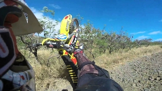 11 Year old tries to ride a 250 dirt bike