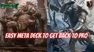 GWENT | Not In The Mood To Think Much? This Is The Deck | Simplest And Easiest Monster Deck 11.10