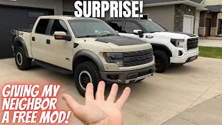 LED Upgrade Ford F150 Raptor. Surprising My Neighbor with Brighter Back-up / Reverse Lights!