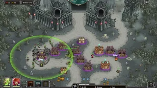 Kingdom Rush Frontiers Walkthrough: LvL 22 - Dusk Chateau - 3 Stars - PC Gameplay