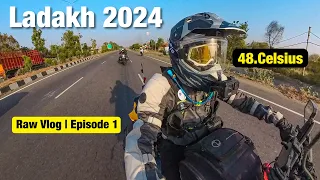 Ladakh 2024 | Raw Vlog - Episode 1 | Delhi to Pathankot | #RudraShoots