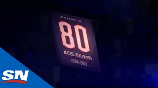 Columbus Blue Jackets Hold Ceremony Honouring Matiss Kivlenieks