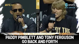 El Cucuy and Paddy the Baddy go back and forth 😳 Tony Ferguson vs. Paddy Pimblett | #UFC96