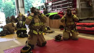 NH Fire Academy Recruits don fire gear competition