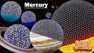 Solar System Mercury Size Comparison 2023 | Data World | Mercury 2023