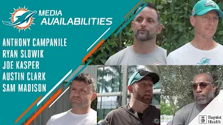 Defensive Assistants meet with the media | Miami Dolphins Training Camp