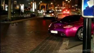 Purple Mercedes SLS AMG LOUD Revs! (Qatar) 1080p HD