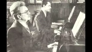 Heinrich and Stanislav Neuhaus play Mozart Sonata for Two Pianos in D major K 448