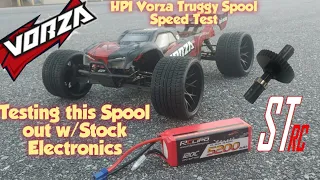 HPI Vorza Truggy Spool Speed Test on 6s - stock electronics a