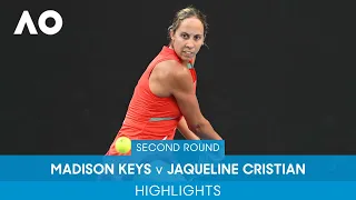 Madison Keys v Jaqueline Cristian Highlights (2R) | Australian Open 2022