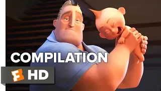 Incredibles 2 ALL Trailers + Movie Clips (2018) | Movieclips Family