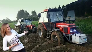 Wtopa roku ! "Agata, cos Ty narobiła ?!" - Zetor 7245, Zetor 6340E wyciąganie z bagna !