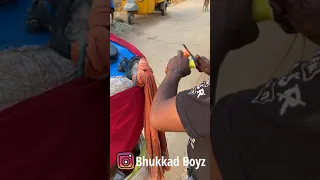 Milk Kulfi Making | A young man Selling Kulfi Ice Cream on Cycle #indianstreetfood #shorts #kulfi