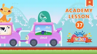 Endless Learning Academy - Lesson 37 - PIG, HORSE, BUG, TAIL, CLOUD | Originator Games