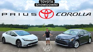 FAMILY FIGHT! -- 2024 Toyota Prius vs. 2024 Toyota Corolla Hybrid: Comparison