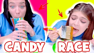 ASMR Funny Candy Race Eating Sounds Mukbang