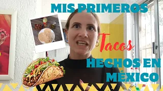 Haciendo mi primer taco mexicano 🌮🤣¡Que desastre!