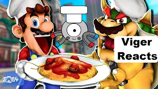 Viger Reacts to SMG4's "Cooking with Mario and Bowser: World Tour"