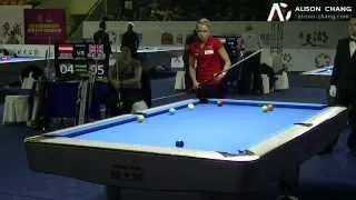 2014 Women 9-Ball WC - Jasmin Ouschan v Kelly Fisher