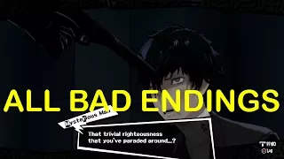 Persona 5 ALL BAD ENDINGS