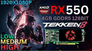 AMD RX 550 Tekken 8 Gaming Performance 2024