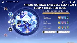 Xtreme Carnival Ensemble Event Day 6 : Furina Theme Pro Mode 324 Combo - Genshin Impact