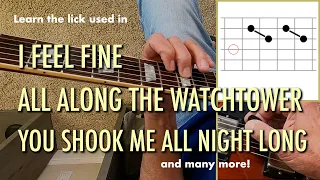 Learn the moveable guitar lick used by AC/DC, Hendrix, the Beatles, and more