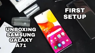 UNBOXING & FIRST INSTALLATION SAMSUNG GALAXY A71