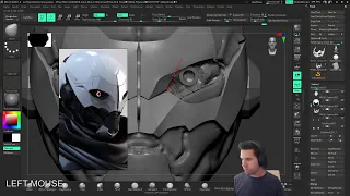 Helmet Modeling in Zbrush