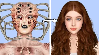 ASMR Removal Maggot & Worm Infected Deltressa  | Severely Injured Animation