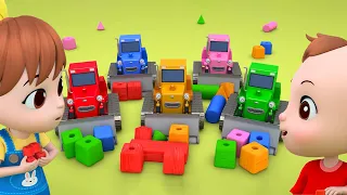 Strong Heavy Vehicles Songs | Colorful Bulldozer Song🚛 l Learn Colors🌈 l Tayo Kids Color Songs